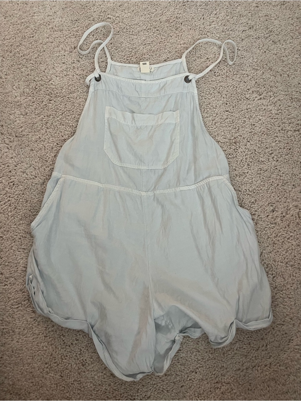 Billabong Light Blue Tie-Strap Romper